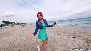 Tattooed leftist haired chick Anna Bell Peaks fucked balls abysm