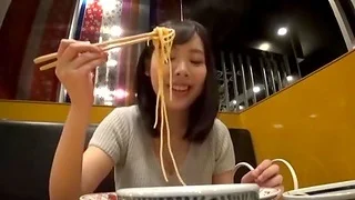 Hot Asian girl comes home with him after dinner for wild sex
