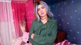 Kinky roommate Angeline Red loves sucking and riding respecting POV. HD